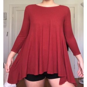 3/4 sleeve top w pockets